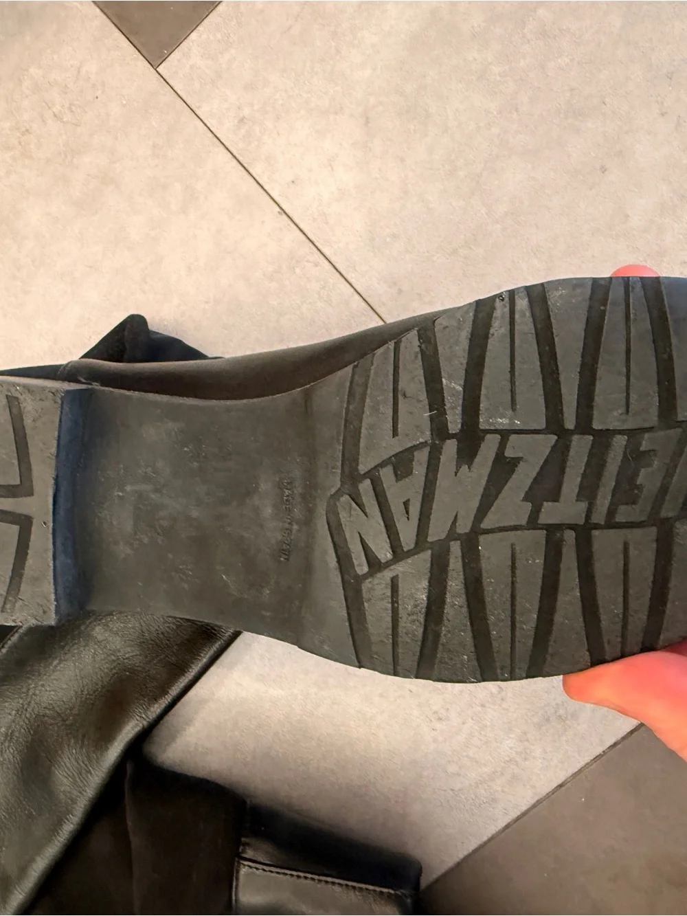 Stuart Weitzman 5050 Over-the-Knee Black Stretch Boots